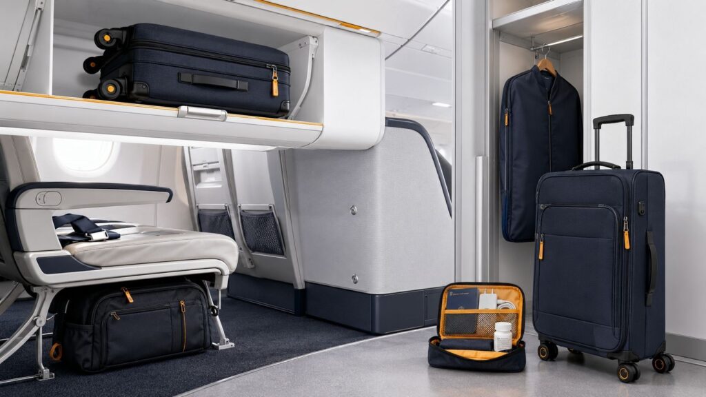 Which Cabin Storage Zones Hold Carry-On Luggage?