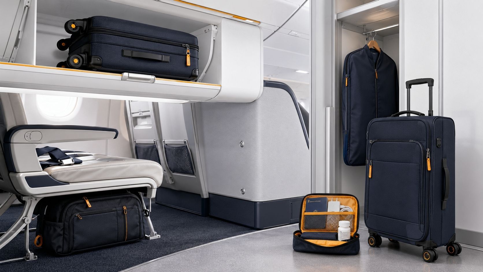 Which Cabin Storage Zones Hold Carry-On Luggage?