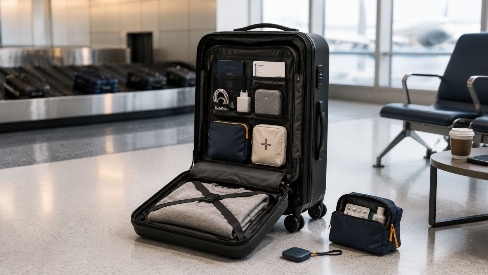 Which baggage-handling risks does carry-on luggage avoid?