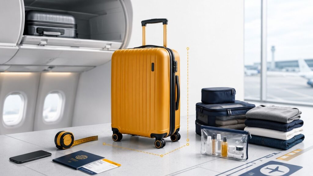 What Defines Carry-On Luggage Through Cabin Placement, Size Limits, and Short-Trip Capacity?
