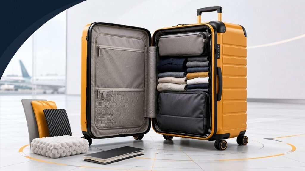 What Separates Hardside Luggage Through Rigid Shells, Fixed Capacity & Impact Protection?