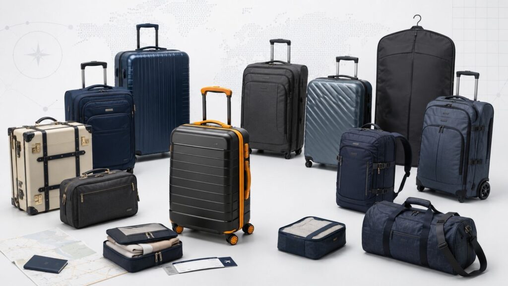 12 Luggage Types Explained by Fit, Structure, Capacity, and Mobility