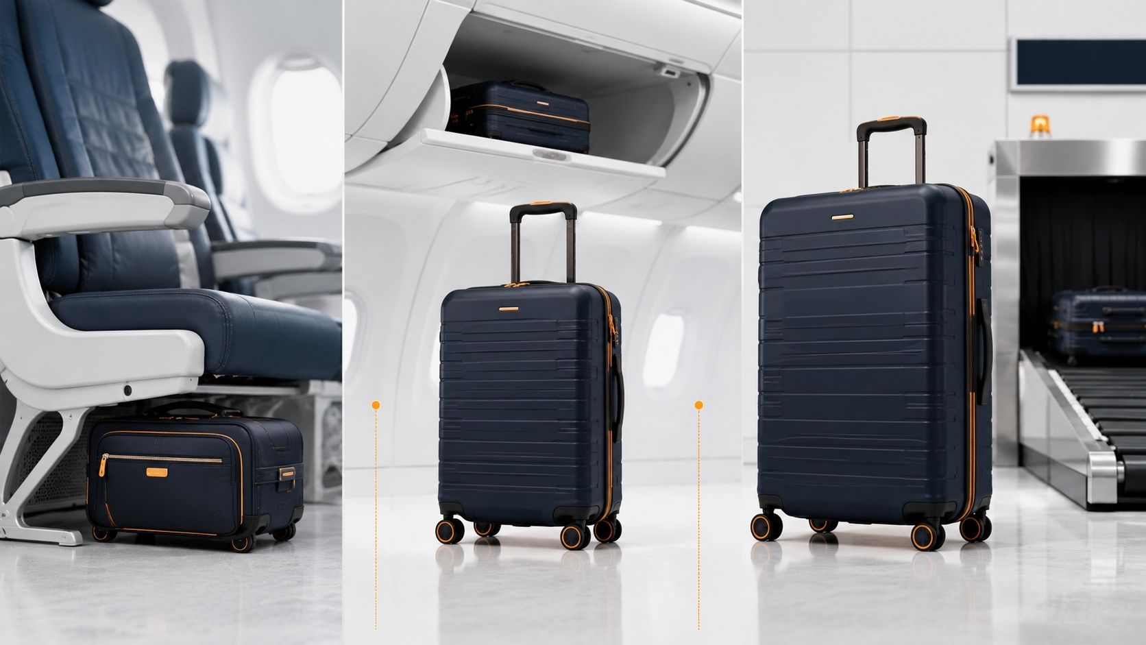 How Does Flight Placement Separate Suitcase Categories?