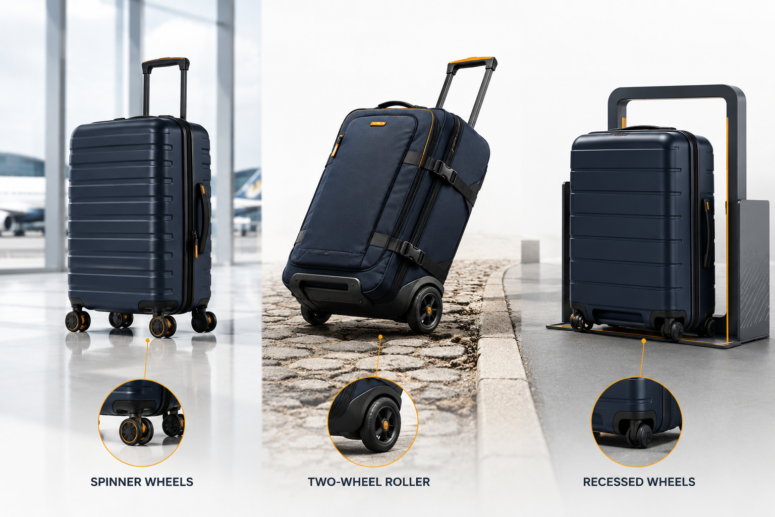 Which Suitcase Wheel Systems Define Suitcase Mobility?