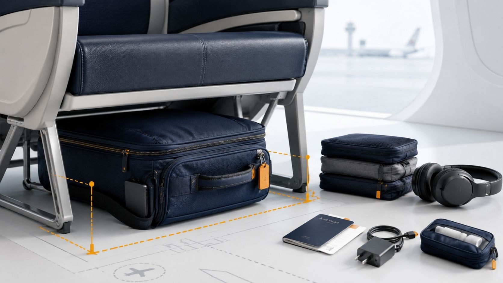What Defines Underseat Luggage Through Seat-Level Placement, Personal-Item Limits & Compact Mobility?